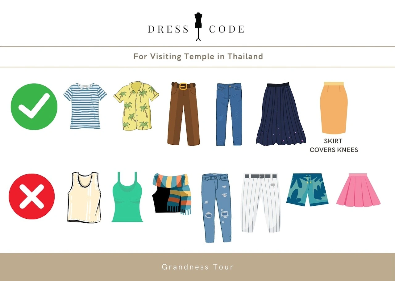 Dress Code to Visit Temple in Thailand : What should and should not wear
