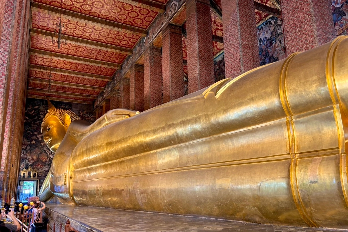 Reclining Buddha Bangkok or Sleeping Buddha at Wat Pho or Wat Phrachetupon